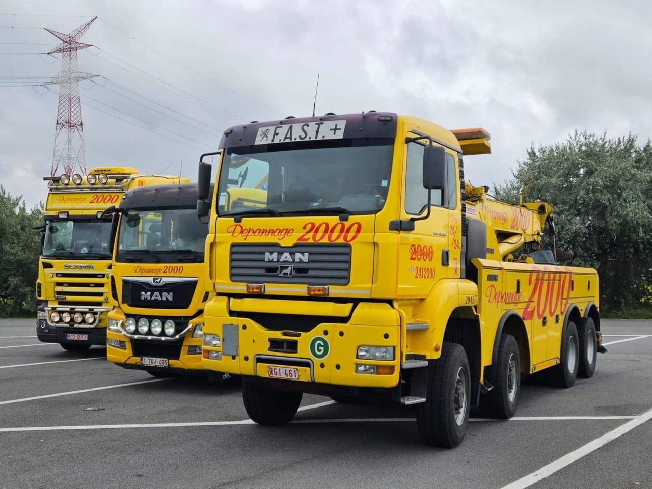 Zware hyperlift 8x8 bergingswagen van Depannage 2000