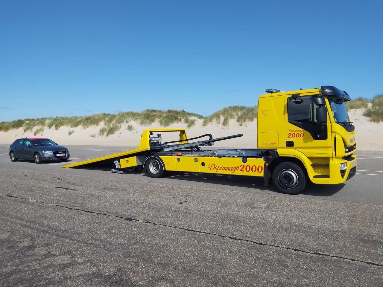 Plateauwagen met afschuifbare laadvloer uit het wagenpark